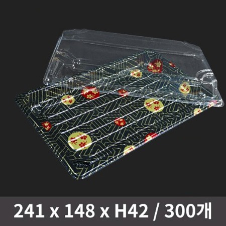 초밥용기 WL-09 벚꽃 세트 1박스 300개입