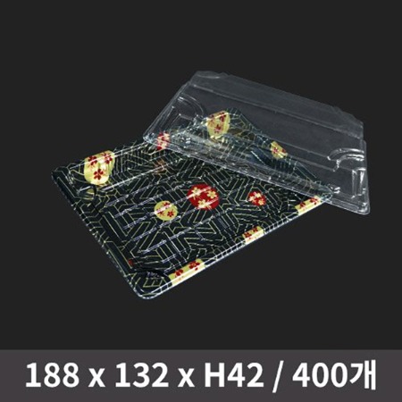 초밥용기 WL-05 벚꽃 세트 1박스 400개입